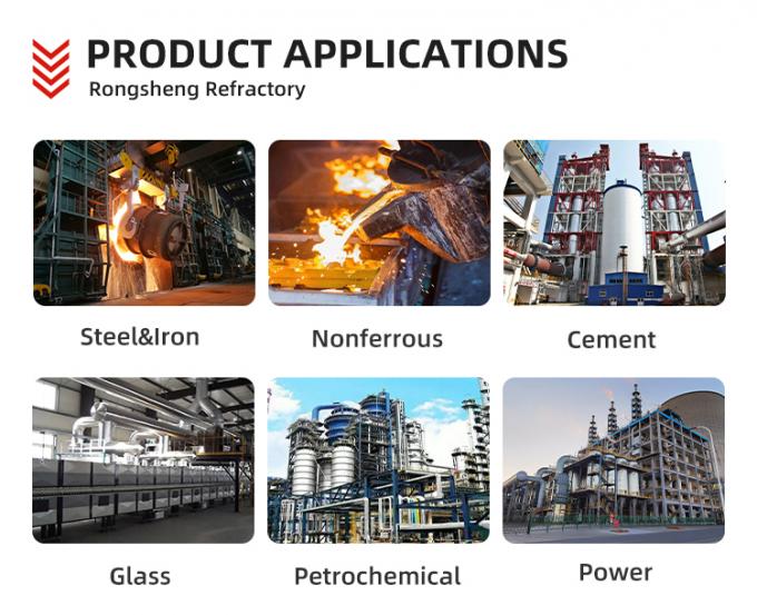 उच्च एल्यूमीनियम ईंटें उच्च तापमान भट्ठा निर्माण के लिए तीन टुकड़ा अग्निरोधक ईंटें पतली 0