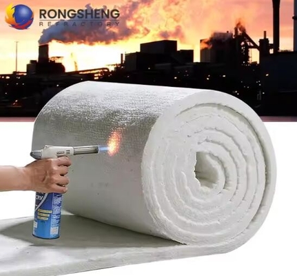 उच्च तापमान इन्सुलेशन ऊन सिरेमिक फाइबर कंबल थोक 1260c 50 मिमी 25 मिमी मोटी एल्यूमिनियम सिलिकेट सुई कंबल