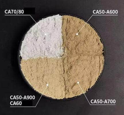 अवरोधक कैल्शियम एलुमिनेट सीमेंट Ca50 Ca60 Ca70 C80 उच्च एल्यूमिना फायर सीमेंट रिफ्रैक्टरी कास्टेबल के लिए