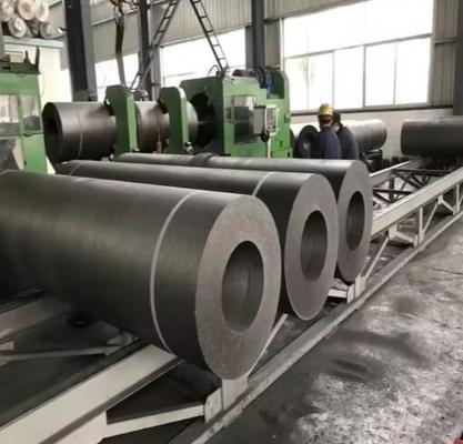 डाय 100-750 मिमी उच्च गुणवत्ता वाले ग्रेफाइट इलेक्ट्रोड L1800-2700 मिमी UHP HP RP कार्बन ग्रेफाइट इलेक्ट्रोड