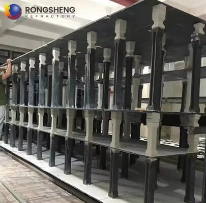 सिरेमिक ओवन के लिए कस्टम सिलिकॉन कार्बाइड प्लेटें गोल चौकोर एसआईसी, एसएसएसआईसी, आरबीएसआईसी स्लैब नाइट्राइड बॉन्डेड सिलिकॉन कार्बाइड भट्ठा शेल्फ