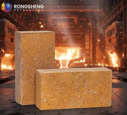 उच्च तापमान दुर्दम्य मैग्नीशियम ईंट उत्कृष्ट स्लैग प्रतिरोध स्टील भट्टी लाइनिंग के लिए सिंटर्ड मैग्नेशिया ईंटें