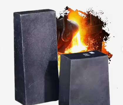 रोंगशेंग अग्निरोधक मैग्नेसिया कार्बन ईंट उच्च तापमान 1800°C मैग्नीशियम कार्बन ईंटों के लिए ईफ और कनवर्टर